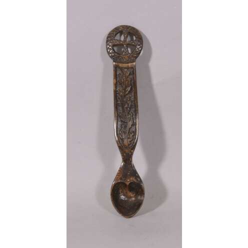 Past auction: English boxwood and brass horse measuring stick late 19th/  early 20th century